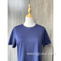 Pure cotton men's solid color round neck t-shirt